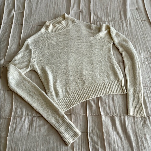 Wilfred Chenille Sweater — Cream (Size S) - Picture 3 of 4